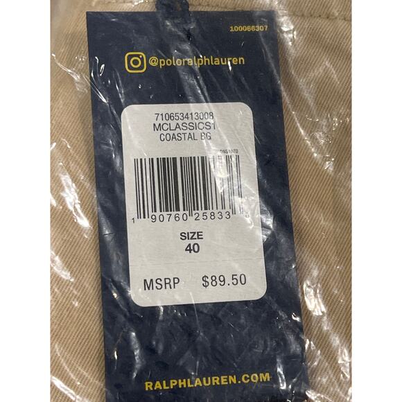 NWT Polo Ralph Lauren Men’s Classic Coastal Straight Cotton Chino Shorts Size 40 - Picture 9 of 12